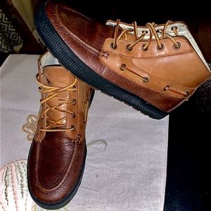 Polo Ralph Lauren Canvas/Genuine Leather Sneakers